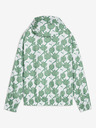 Puma Weiße und grüne Puma Blossom AOP Windbreaker leichte gemusterte Jacke für Damen