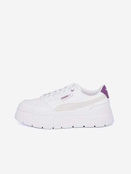 Puma Weiße Plateau-Sneaker für Damen Puma Mayze Stack Wns