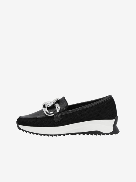 Rieker Schwarze Damen-Slipper Rieker
