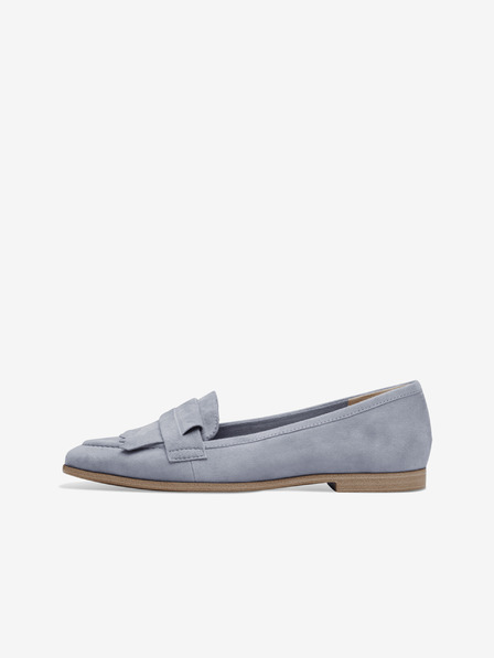 Tamaris Grau und Blau Damen Leder Slipper Tamaris