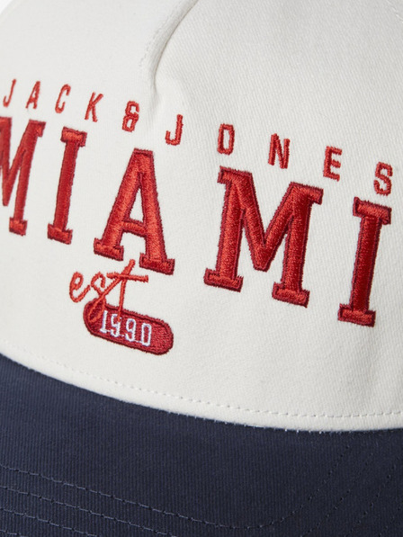 Jack & Jones Blau-weiße Jack & Jones Citi-Mütze für Herren
