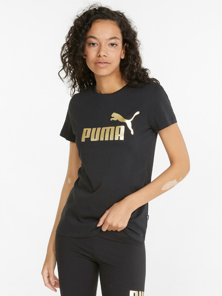 Puma Schwarzes Damen T-Shirt Puma mit Druck