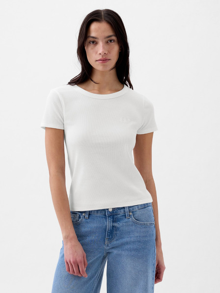 GAP Rippen-T-Shirt mit Logo GAP