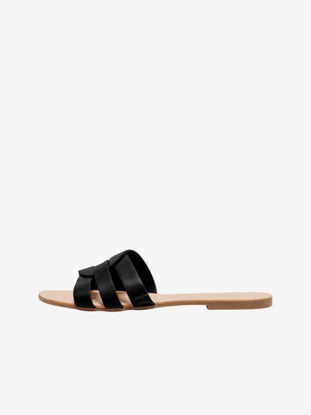 ONLY Schwarze Damenpantoffeln ONLY Feli-4