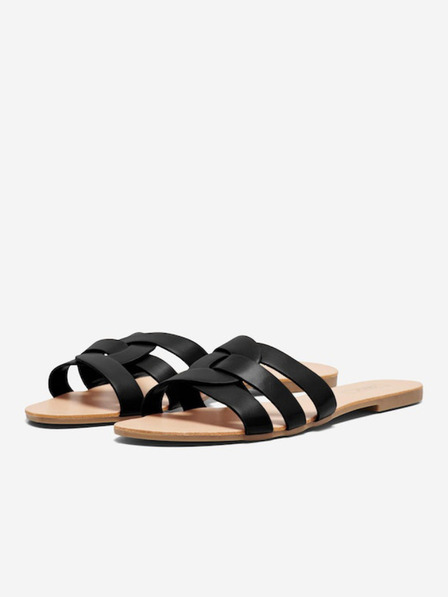 ONLY Schwarze Damenpantoffeln ONLY Feli-4