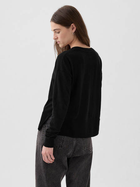 GAP Leinenpullover mit Schlitzen GAP