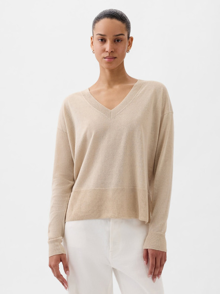 GAP Leinenpullover mit Schlitzen GAP