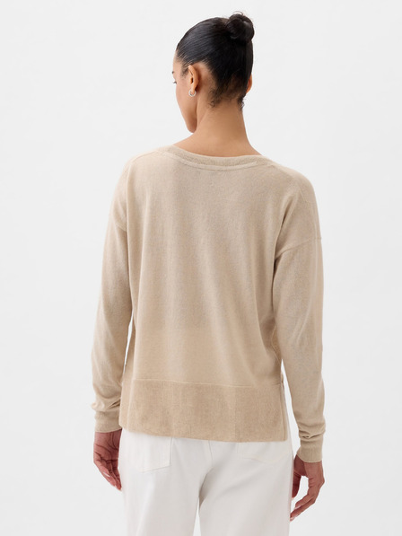 GAP Leinenpullover mit Schlitzen GAP