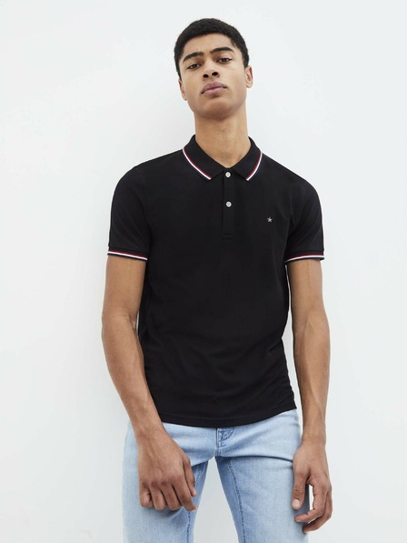 Celio Schwarzes Herren-Poloshirt Celio Necetwo