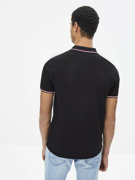 Celio Schwarzes Herren-Poloshirt Celio Necetwo
