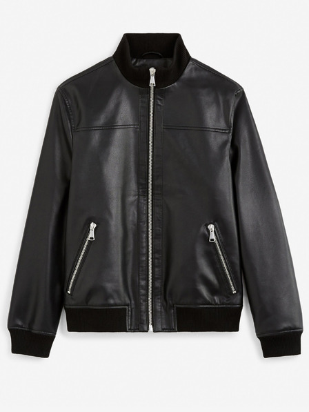 Celio Schwarze Herren Lederjacke Celio Gumati