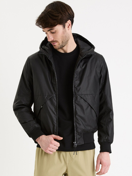 Celio Schwarze Herrenjacke Celio Guhoodie