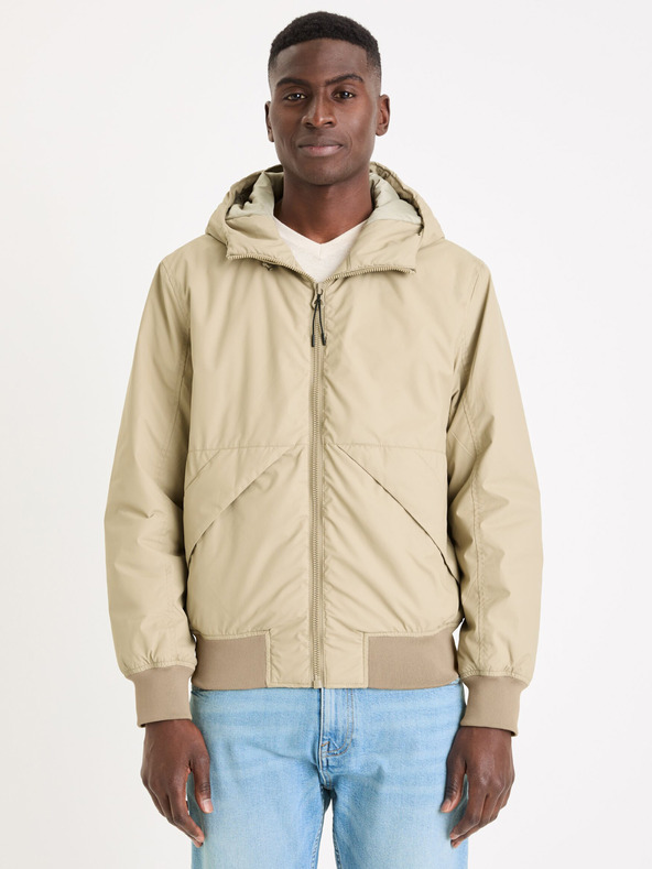 Celio Beige Herrenjacke Celio Guhoodie