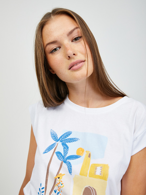 Orsay Weißes T-shirt ORSAY