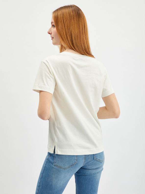 Orsay Cremefarbenes Damen-T-Shirt ORSAY