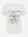 Orsay Cremefarbenes Damen-T-Shirt ORSAY
