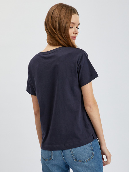 Orsay Dunkelblaues Damen-T-Shirt ORSAY