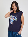 Orsay Dunkelblaues Damen-T-Shirt ORSAY