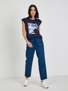 Orsay Dunkelblaues Damen-T-Shirt ORSAY