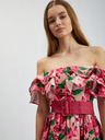 Orsay Dunkelrosa Damen-Blumenkleid ORSAY