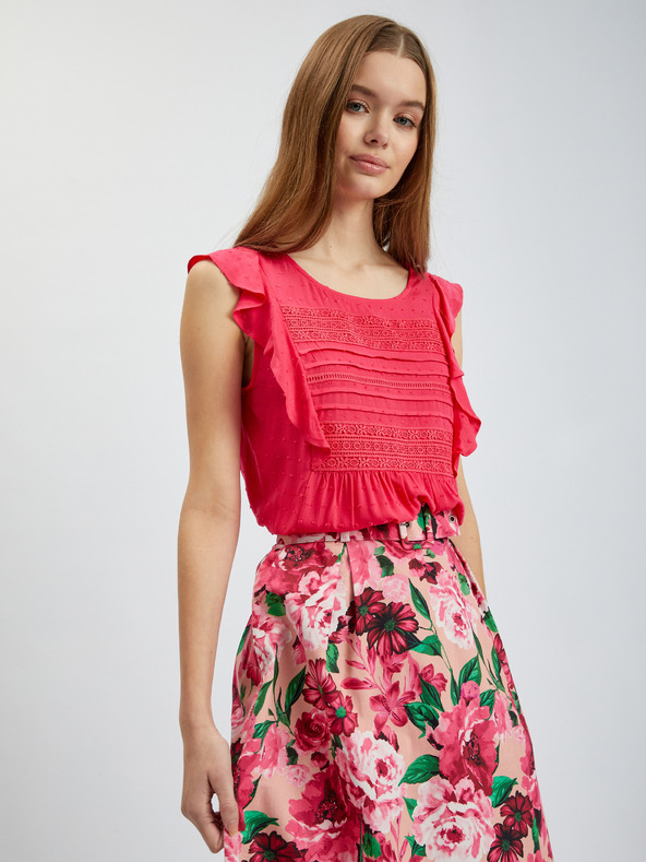 Orsay Rosa geblümter Damen-Rock ORSAY