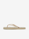 Orsay Beige gemusterte Damen-Flip-Flops ORSAY