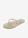 Orsay Beige gemusterte Damen-Flip-Flops ORSAY