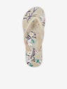 Orsay Beige gemusterte Damen-Flip-Flops ORSAY