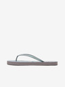 Orsay Hellblaue gemusterte Damen-Flip-Flops ORSAY