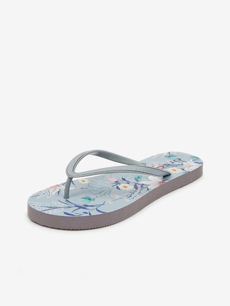 Orsay Hellblaue gemusterte Damen-Flip-Flops ORSAY