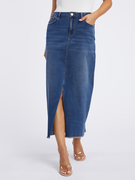 Orsay Blauer Damen Denim-Maxirock ORSAY