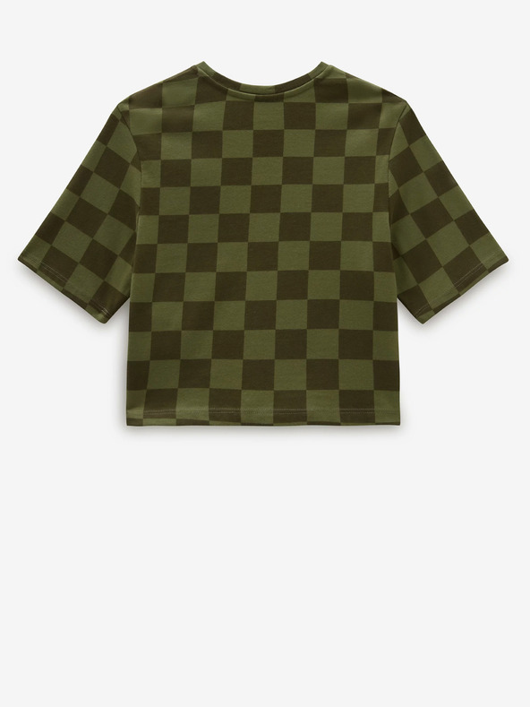 Vans Grünes kariertes Damen-Shirt VANS Checker