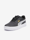 Puma Schwarze Damen Ledersneakers Puma Carina 2.0 Metallic Shine