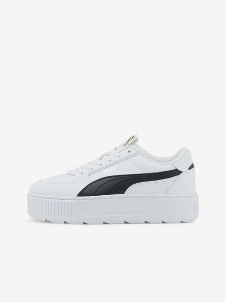 Puma Weiße Karmen Rebelle Leder Plateau-Sneakers für Damen
