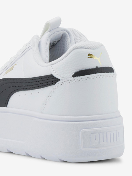 Puma Weiße Karmen Rebelle Leder Plateau-Sneakers für Damen