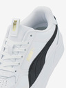 Puma Weiße Karmen Rebelle Leder Plateau-Sneakers für Damen