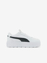 Puma Weiße Karmen Rebelle Leder Plateau-Sneakers für Damen