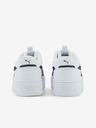 Puma Weiße Karmen Rebelle Leder Plateau-Sneakers für Damen