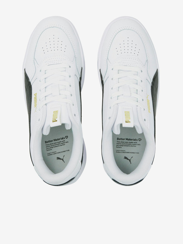 Puma Weiße Karmen Rebelle Leder Plateau-Sneakers für Damen