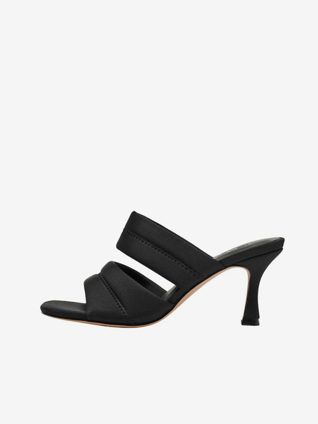 ONLY Schwarze Damen-Slipper mit Absatz ONLY Alysssa-4