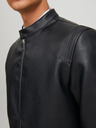 Jack & Jones Schwarze Jack & Jones Rocky Herren Lederjacke