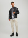 Jack & Jones Schwarze Jack & Jones Rocky Herren Lederjacke
