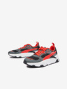 Puma Rote und graue Herren-Turnschuhe mit Lederdetails Puma F1 Trinity