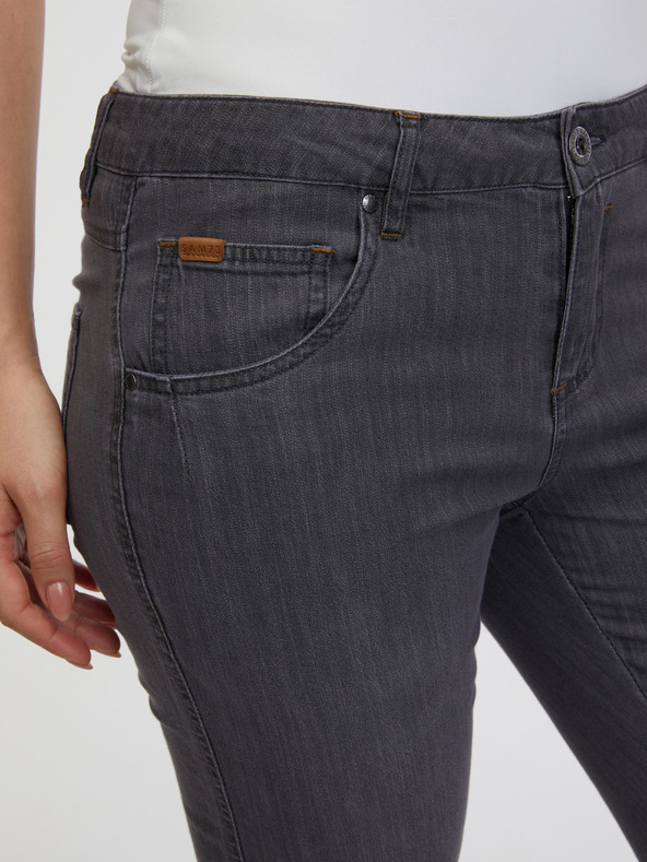 Sam 73 Graue dreiviertel Jeans mit gerader Passform für Damen SAM 73 Antonella