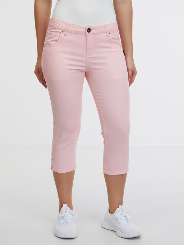 Sam 73 Hellrosa Damen-Dreivierteljeans mit schmaler Passform SAM 73 Amara