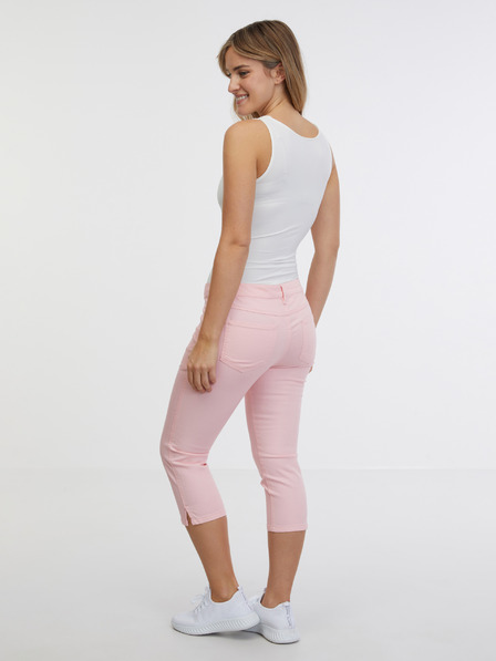 Sam 73 Hellrosa Damen-Dreivierteljeans mit schmaler Passform SAM 73 Amara