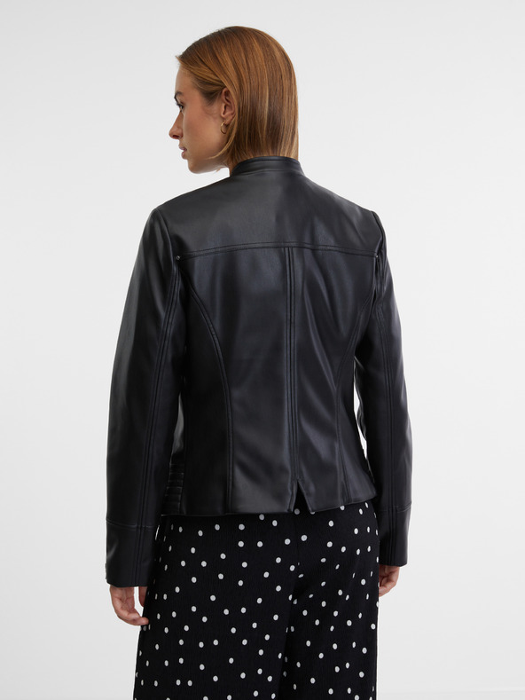Orsay Schwarze Damen Kunstlederjacke ORSAY