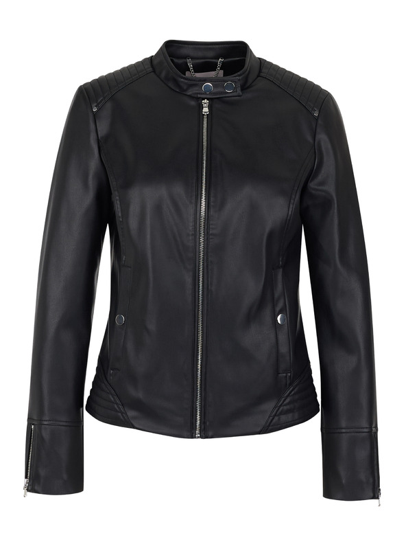 Orsay Schwarze Damen Kunstlederjacke ORSAY
