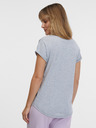 Sam 73 Hellgraues gestreiftes Damen-T-Shirt SAM 73 Iris