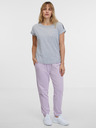 Sam 73 Hellgraues gestreiftes Damen-T-Shirt SAM 73 Iris